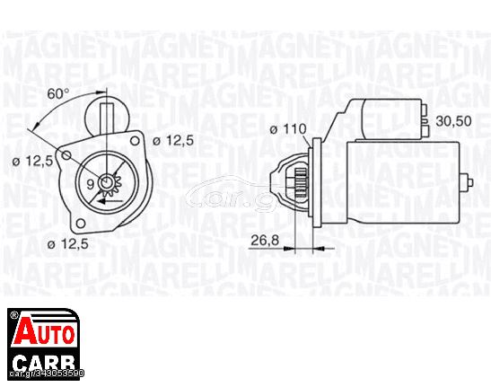 Μίζα MAGNETI MARELLI 063216731010 για IVECO M 1982-1992, IVECO MK 1983-1991, IVECO Zeta 1979-1992