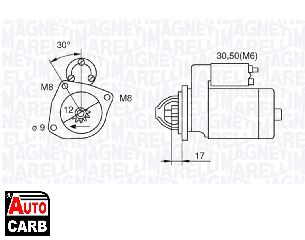 Μίζα MAGNETI MARELLI 063280021010 για FORD FIESTA 2001-2014, FORD FUSION 2002-2012