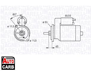 Μίζα MAGNETI MARELLI 063280050010 για TOYOTA AVENSIS 1997-2003