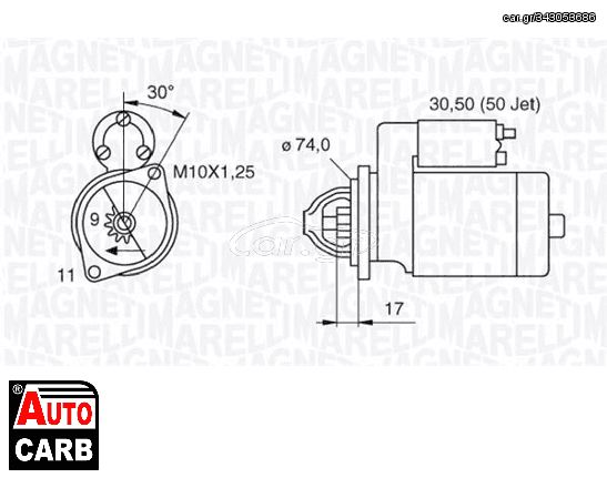 Μίζα MAGNETI MARELLI 063280056010 για TOYOTA YARIS 1999-2005