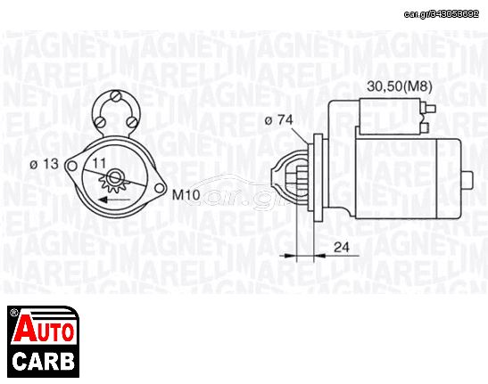 Μίζα MAGNETI MARELLI 063280059010 για LEXUS IS 2005-2013, MERCEDES-BENZ S-CLASS 2013-, TOYOTA AURIS 2006-2012