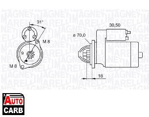 Μίζα MAGNETI MARELLI 063521060140 για SMART CABRIO 2000-2004, SMART CITY-COUPE 1998-2004, SMART FORTWO 2004-2007