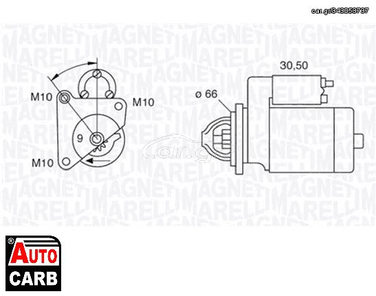 Μίζα MAGNETI MARELLI 063521070470 για RENAULT LAGUNA 1993-2002, RENAULT MEGANE 1995-2008, RENAULT SPORT 1995-1999