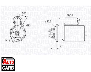 Μίζα MAGNETI MARELLI 063521070730 για AUDI A4 1994-2009, AUDI A6 1997-2005, AUDI CABRIOLET 1991-2000