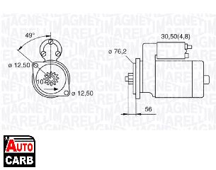 Μίζα MAGNETI MARELLI 063521204080 για AUDI A3 2003-2015, SEAT ALTEA 2004-, SEAT CORDOBA 2002-2009