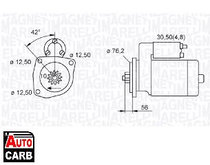 Μίζα MAGNETI MARELLI 063521214080 για AUDI A3 2003-2015, AUDI TT 2006-2015, SEAT ALTEA 2004-