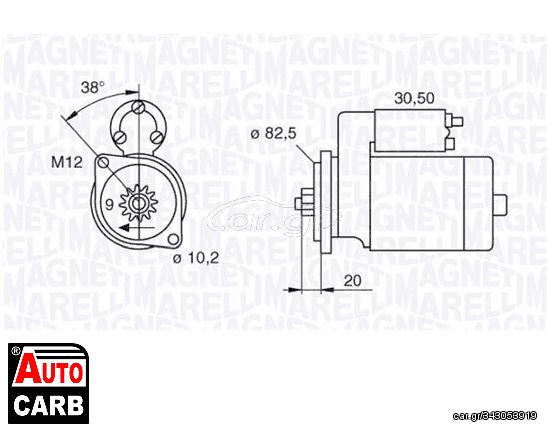 Μίζα MAGNETI MARELLI 063522601010 για DAEWOO NUBIRA 2003-, OPEL ASCONA 1981-1988, OPEL ASTRA 1991-2001