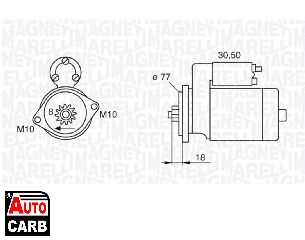 Μίζα MAGNETI MARELLI 063522620010 για HYUNDAI ACCENT 1999-2012, HYUNDAI COUPE 1996-2002, HYUNDAI ELANTRA 2000-2006