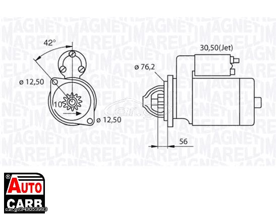 Μίζα MAGNETI MARELLI 063720012010 για AUDI A2 2000-2005, AUDI A3 1996-2006, FORD GALAXY 1995-2006