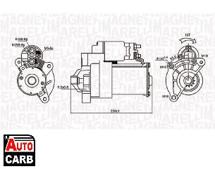 Μίζα MAGNETI MARELLI 063720594010 για CITROEN BERLINGO 1996-2011, CITROEN C4 2004-2015, CITROEN C5 2001-2008