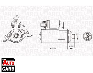 Μίζα MAGNETI MARELLI 063721409010 για AUDI A3 2003-2015, AUDI TT 2006-2015, SEAT ALTEA 2004-