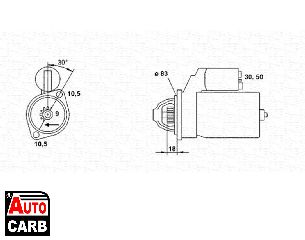 Μίζα MAGNETI MARELLI 943251416010 για AUDI 80 1986-1991, VW GOLF 1999-2006