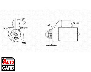 Μίζα MAGNETI MARELLI 943253111010 για FORD FIESTA 1995-2006, FORD KA 1996-2008, MAZDA 121 1996-2003