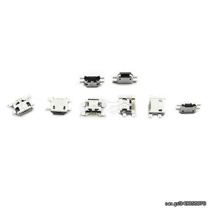 Micro USB Type B Female 5Pin Socket 4Legs