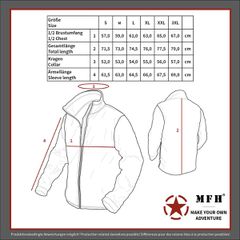 Ζακέτα fleece με κουκούλα της MFH®-thumb-6