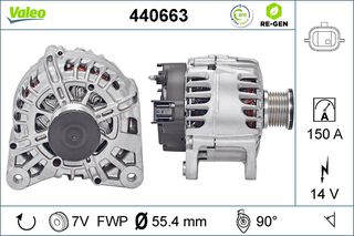 Δυναμό NISSAN PULSAR, QASHQAI II, X-TRAIL III; RENAULT ESPACE V, GRAND SCENIC IV, KADJAR, KOLEOS II, MEGANE IV, SCENIC IV, TALISMAN, TRAFIC III 1.2-2.0D 11.13-