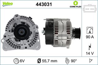 Δυναμό AUDI A3; SEAT ALHAMBRA, AROSA, CORDOBA, CORDOBA VARIO, IBIZA II, INCA, TOLEDO I, TOLEDO II; VW CADDY II, CADDY II/MINIVAN, CORRADO, GOLF III, GOLF IV 1.0-2.9 02.88-03.10