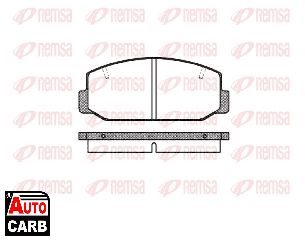 Σετ Σιαγονων Φρενων REMSA 075 40 για DAIHATSU CHARMANT 1981-1987, TOYOTA CARINA 1970-1983, TOYOTA CELICA 1977-1981