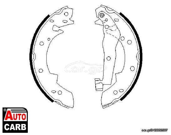 Σετ Σιαγονων Φρενων BOSCH 0986487013 για BMW 3 1982-1992