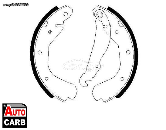 Σετ Σιαγονων Φρενων BOSCH 0986487213 για OPEL CORSA 1982-2002, OPEL KADETT 1979-1993, VAUXHALL ASTRA 1984-1993