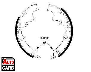 Σετ Σιαγονων Φρενων BOSCH 0986487347 για FORD TRANSIT 1977-1986, IVECO DAILY 1989-2009