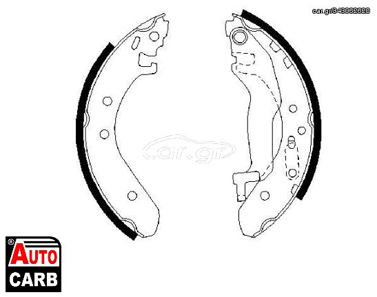 Σετ Σιαγονων Φρενων BOSCH 0986487364 για HONDA CIVIC 1994-2001, HONDA CONCERTO 1989-1996, MG MG 2001-2005