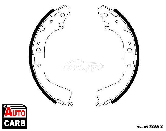 Σετ Σιαγονων Φρενων BOSCH 0986487414 για TOYOTA 4 1987-2003, TOYOTA HIACE 1982-2005, TOYOTA HILUX 1982-2006