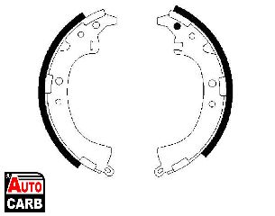 Σετ Σιαγονων Φρενων BOSCH 0986487424 για TOYOTA CAMRY 1986-1998, TOYOTA RAV 1994-2005