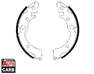 Σετ Σιαγονων Φρενων BOSCH 0986487460 για HONDA CIVIC 1991-1996, HONDA CRX 1992-1998