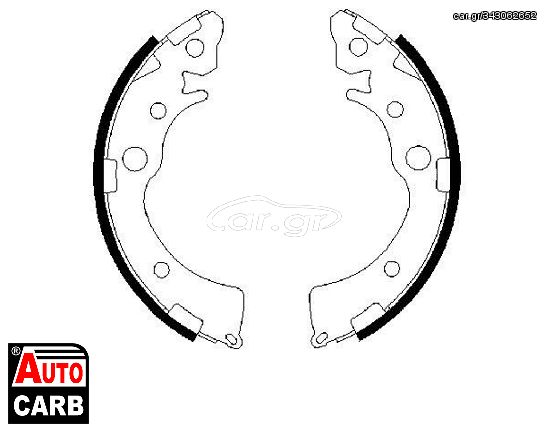 Σετ Σιαγονων Φρενων BOSCH 0986487460 για HONDA CIVIC 1991-1996, HONDA CRX 1992-1998