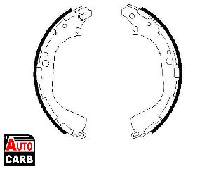 Σετ Σιαγονων Φρενων BOSCH 0986487464 για NISSAN NAVARA 1985-2008, NISSAN NP300 2008-, NISSAN PATHFINDER 1995-2005