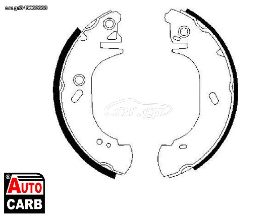 Σετ Σιαγονων Φρενων BOSCH 0986487525 για FORD TRANSIT 1994-2000, OPEL MOVANO 1998-, RENAULT MASTER 1998-