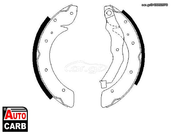 Σετ Σιαγονων Φρενων BOSCH 0986487528 για RENAULT LAGUNA 1995-2002, RENAULT MEGANE 1999-2003, RENAULT Megane 2000-2003