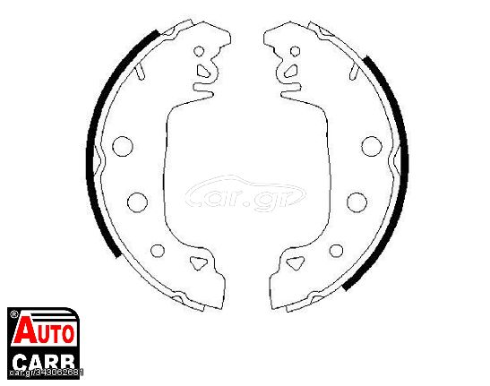 Σετ Σιαγονων Φρενων BOSCH 0986487546 για ALFA ROMEO 33 1983-1994, DACIA 1310 1983-2004, DACIA DUSTER 1984-1993