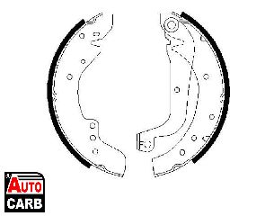 Σετ Σιαγονων Φρενων BOSCH 0986487547 για RENAULT MASTER 1980-1998, RENAULT TRAFIC 1980-2002