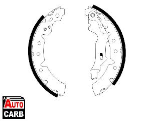 Σετ Σιαγονων Φρενων BOSCH 0986487586 για TOYOTA CARINA 1992-1997, TOYOTA COROLLA 1997-2002