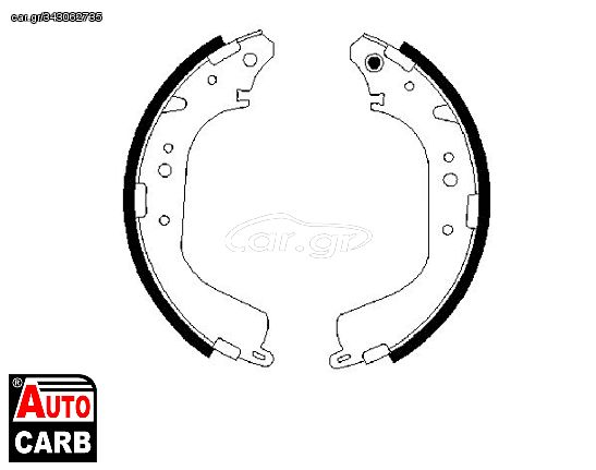 Σετ Σιαγονων Φρενων BOSCH 0986487651 για NISSAN CABSTAR 1992-2011, NISSAN PATROL 1984-1998