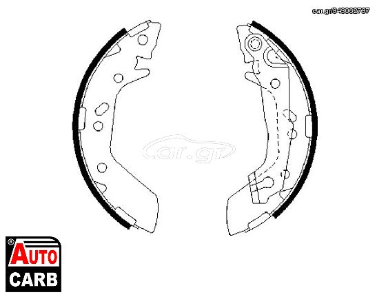 Σετ Σιαγονων Φρενων BOSCH 0986487655 για HYUNDAI ACCENT 1999-2017