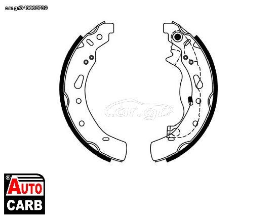 Σετ Σιαγονων Φρενων BOSCH 0986487767 για MAZDA 2 2007-2015