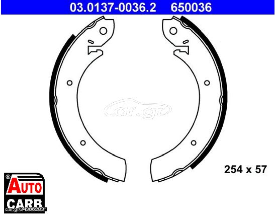 Σετ Σιαγονων Φρενων ATE 03013700362 για FORD CONSUL 1972-1975, FORD GRANADA 1972-1985, HYUNDAI H100 1993-2007