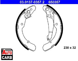 Σετ Σιαγονων Φρενων ATE 03013703572 για SEAT INCA 1995-2003, SKODA OCTAVIA 1996-2010, SKODA ROOMSTER 2006-2015