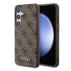 Guess 4G Metal Gold Logo case for Samsung Galaxy S24 - brown