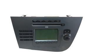 Ράδιο CD SEAT LEON Hatchback / 5dr 2005 - 2009 ( 1P ) 1.2 TSI  ( CBZB  ) (105 hp ) Βενζίνη #1P1035186B