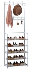 Herzberg Segmented Hallstand Clothes Hanger with 5 Shelves Shoe Rack - 60x173cm Herzberg Home & Living