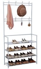 Herzberg Segmented Hallstand Clothes Hanger with 4 Shelves Shoe Rack - 80x155cm Herzberg Home & Living