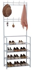 Herzberg Segmented Hallstand Clothes Hanger with 4 Shelves Shoe Rack - 60x155cm Herzberg Home & Living