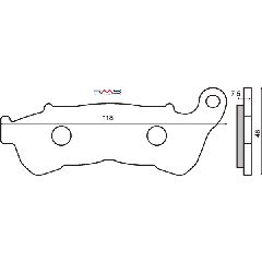 ΤΑΚΑΚΙΑ ΦΡΕΝΟΥ HONDA SH 300 ΕΜΠΡΟΣΘΙΑ RMS ΚΩΔ.225102540