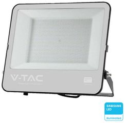 V-TAC Προβολέας LED SMD 200W 17540lm 115° IP65 Samsung Chip Μαύρο Σώμα Γκρι Γυαλί Ψυχρό Λευκό 23444