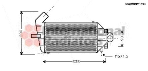 Ψυγείο Intercooler OPEL ASTRA Sedan / 4dr 1998 - 2004 ( G ) 1.7 CDTI (F69)  ( Z 17 DTL  ) (80 hp ) Πετρέλαιο #048806210