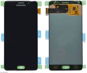 SAMSUNG A510F Galaxy A5 (2016) - LCD - Complete front + Touch Black Original Service Pack
